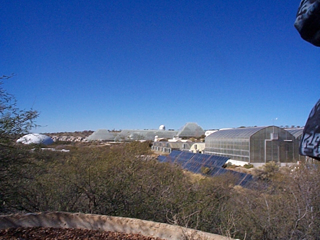 Biosphere 2 facility from visitors center