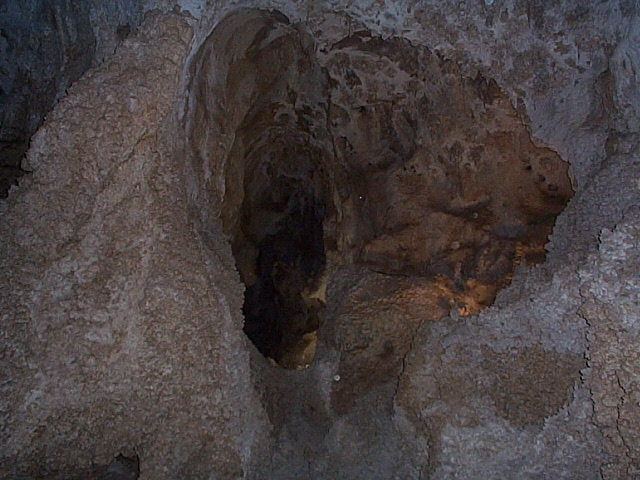 Entrance to lower part of the cavern