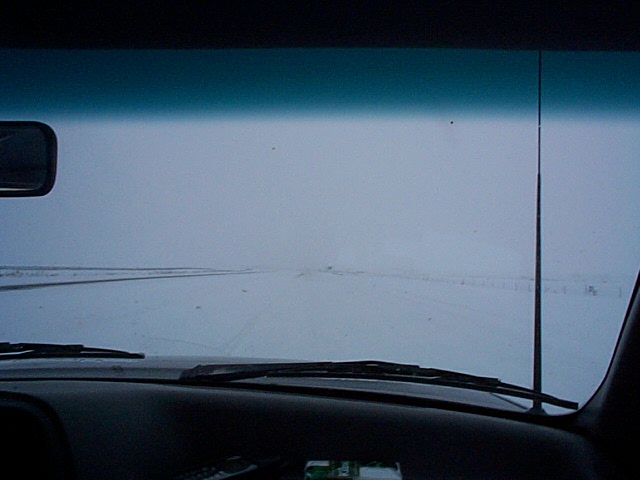 Hmm, getting hard to see the road.
