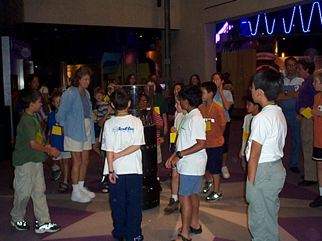 7/19/2001 public test with Robotics summer campers.