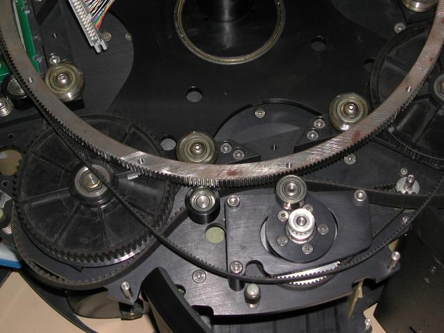 Base with top removed during 9/2002 repair