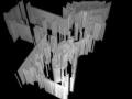 Crude 2D->3D map conversion using an image negative and heightfield in Moray/Povray.